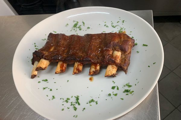 costine in salsa barbecue